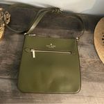 Kate Spade Sadie North South Crossbody Dark Army Green Leather K7379 NWOT Photo 2