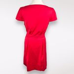 Theory Analba Red Knee Length Dress Cap Sleeve Belted Small ❗️FLAWED❗️ Photo 5
