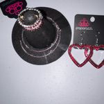 Paparazzi NWT  Bundle of 3 Sparkling Red Jewelry Set Photo 6
