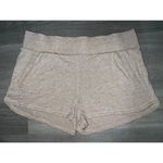 Athleta  Restore Shortie Shorts Oatmeal Beige Pink Soft XL Photo 2