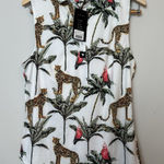 Bad Birdie Golf Women's Polo Shirt Tropical Sleeveless Size XL‎ leopard Print Photo 0