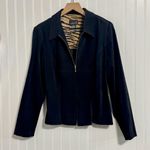 Scarlett VTG Skirt Suit Set Size 12 Black Animal Print Mob Wife Office Siren Y2K Photo 1