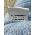 Coral Bay Coral Bay Fleece Jacket Women's L Snowman Winter Holiday Blue Vintage Photo 3