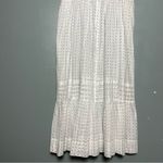 Soler London Antonella Square Yoke Maxi Dress White Polka Dot Women’s Size S Photo 4