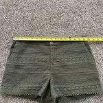 Anthropologie Daughters of the Liberation army green lace cotton shorts size 6 Photo 7