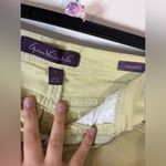 Gloria Vanderbilt Cotton Spandex Amanda Yellow Splashy Logo Pockets Pants Sz 12 Photo 14