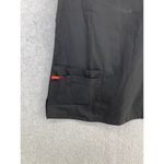 Dickies  Women's Scrub Top Shirt Short Sleeve V Neck Size Large Solid Black Photo 6