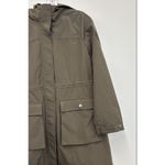 DKNY Green Women's Water Resistant Hooded Long Line Parka Jacket. - Size S Photo 2