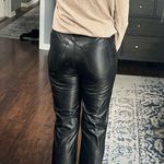 Abercrombie & Fitch The 90s Straight Ultra High Rise Leather Pants Photo 3