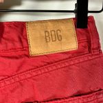 BDG Urban Outfitters Womens Jeans Red High Rise Straight Leg Raw Hem Size‎ 26 Photo 7