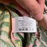 America & Beyond Endless Summer Tropical Floral Ruffle Shirt Dress Beaded Belt M Green Size M Photo 9