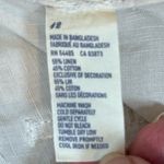 American Eagle  Linen Wide Leg Pants Ivory Women’s 12 Coastal Granddaughter Boho Photo 10