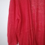Eileen Fisher  LP Linen Shrug Dark Coral Open Light Cardigan Petiite Photo 1
