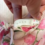 Lush Clothing LUSH Pink Floral Ruffle Milkmaid Midi Dress Cottagecore Coquette Romantic S Photo 5