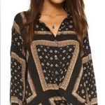 Free People Little Secret Scarf Print Blouse Photo 0