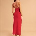 Abercrombie & Fitch Abercrombie Asymmetrical One-Shoulder Maxi Dress Red Size Small Wedding Guest Photo 1