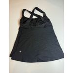 Lululemon Black Athletic tank Sleeveless Cross Bac Activewear size 8 Photo 4