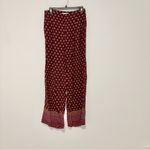 Anthropologie  Marsden Wide-Leg Pants‎ Geo Print Red orange size 2 Photo 2