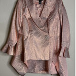 Midnight Velvet 16W Pink Metallic Embellished Formal Skirt Suit Going Out NEW Photo 0