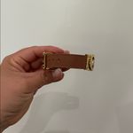 Michael Kors Leather Bracelet With Gold MK Logo Photo 4