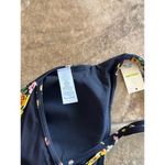 Aerie Offline By Goals Plunge Sports Bra True Black Floral Size Medium Photo 7