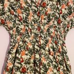 Abercrombie & Fitch Floral Fruit Print Green Red Mini Dress Women's size Small Photo 4