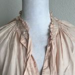 Elizabeth and James  silk romantic Button-Up silk Blouse Photo 6