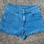 American Eagle  Women’s Blue Super Super Stretch High Rise Shorts Size 6 Photo 0