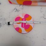 Clinique  Zippered Makeup Bag and Mirror Travel Pink Orange White New Photo 3