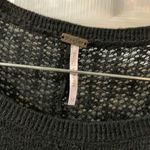 Poof! Women’s Black Shark Bite Hem Knit Sweater size M Photo 1