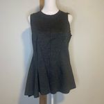 Rachel Roy dark gray raw hem fitted tank top size L Photo 1