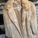 Gallery  beige tan faux fur long plush cruelty free coat Size XL Photo 5