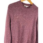 Vince Alpaca / Wool Blend Maroon Flecked Crewneck Side Vented Sweater Size XS Photo 2