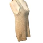 Rubbish vintage beige knitted raceback tank dress with front pockets Photo 2