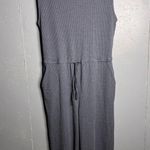 Eileen Fisher Tencel Rib Blue Gray Cropped Jumpsuit in size 10 Photo 2