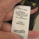 Veroalfie Nina Black Floral Embroidered Dress with Heart Buttons‎ Size 2 Photo 7