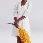 CAbi NWT 5943 Midsummer Dress White Embroidered White Photo 2