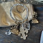 Kathy Van Zeeland Gold Vegan Leather and Vegan Suede Studded Shoulder Bag Photo 12