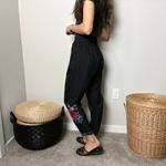 Johnny Was  vicki boho floral embroidered pull on relaxed jogger pants Photo 1