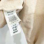 AGOLDE  Low V-Neck Balloon Sleeve Cotton Sweatshirt in Beige Neutral Photo 6