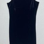 Hippie Rose Velour Black Mini Dress Sz L Spaghetti Straps Stretch Shimmer Goth Party New Photo 0