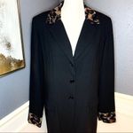 Danny & Nicole leopard & lace accent overcoat Photo 1