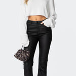 Edikted  Pants Leather Photo 0