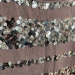 EXPRESS  navy blue sequin striped racerback mini dress, size S Photo 3