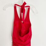 Boden USA Boden Levanzo Ruched Halter Swimsuit in Red Size 2 NWT Photo 6