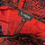 hourglass y2k vintage red and black sparkly glitter midi dress Size M Photo 4
