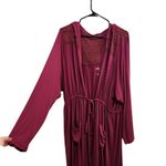 Torrid Knit Purple Longline Tie-Waist Casual Soft Anorak Lace Yoke Sweater Sz 5X Photo 4