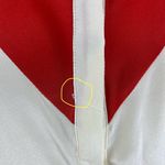 Line and Dot  Silk Color Block Button Down Photo 3