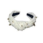 Football Embellished‎ Knotted Headband Brown Photo 2