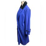 Vintage Portrait 100% Pure Wool Royal Blue Double Photo 7